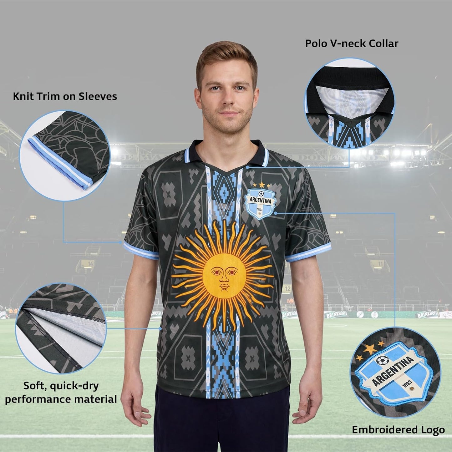 Show Your Passion for Soccer with the Argentina Men’s Jersey - Perfect for Football Fans!