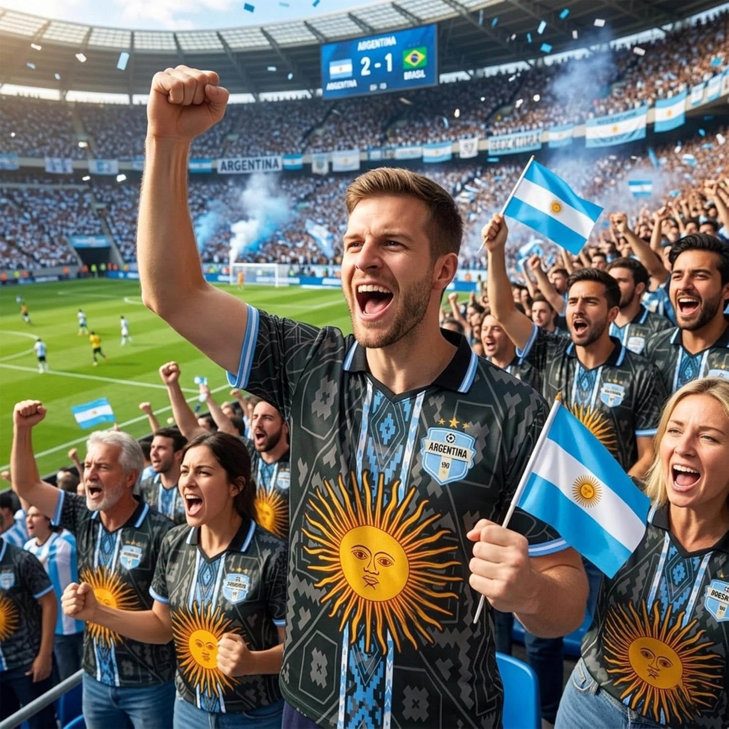 Show Your Passion for Soccer with the Argentina Men’s Jersey - Perfect for Football Fans!
