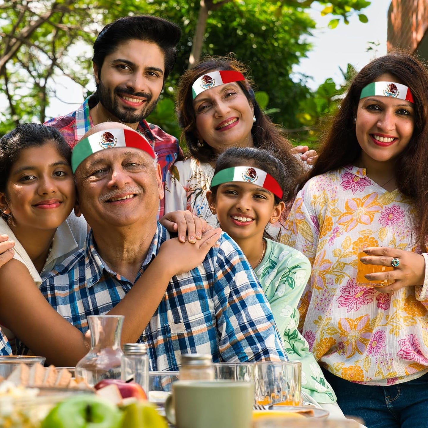 Mexican Flag Headband for Men Women, Mexican Flag Tie Bandana with National Emblem – Patriotic Tricolor Head Wrap for Cinco De Mayo, Sports Events, Parades, and Festivals