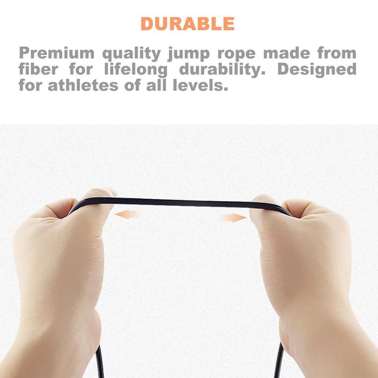 Elevate Your Fitness Routine with the Premium Skipping Rope Featuring High-Speed Ball Bearings and Durable PVC Cable