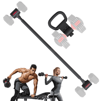 compare product X-Bell System Dumbbells to Barbell Converter, Dumbbell to Curl Bar, Macebell and Kettlebell Handle