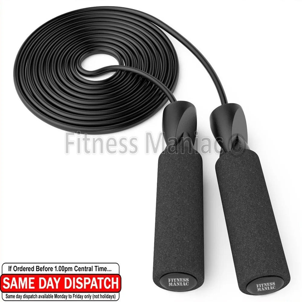 Elevate Your Fitness Routine with the Premium Skipping Rope Featuring High-Speed Ball Bearings and Durable PVC Cable